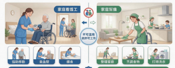 你請對了嗎？「家庭看護工」、「家庭幫傭」工作內容、申請資格與費用大不同